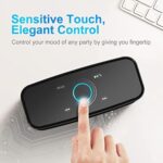 DOSS SoundBox: Leistungsstarker Bluetooth Lautsprecher mit Dualen Bass-Treibern und 20 Stunden Akkulaufzeit, Touch Control, IPX5 Wasserdicht für Handy, Zuhause, Garten und Reise – Bild 3