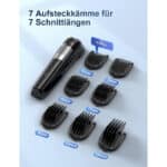 mit 7 Aufsteckkämme