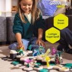 Erweiterbare Kugelbahn für Kinder