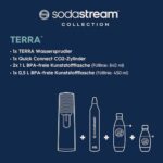 SodaStream Wassersprudler TERRA Vorteilspack mit CO2-Zylinder, 2x 1L spülmaschinenfeste Kunststoff-Flasche und 1x 0,5L spülmaschinenfeste Kunststoff-Flasche – Bild 3