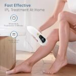 AMINZER IPL Haarentfernung: LCD, 19,35J, 9 Stufen, 3 Funktionen, 999,900 Blitze, Schmerzlos – Bild 8
