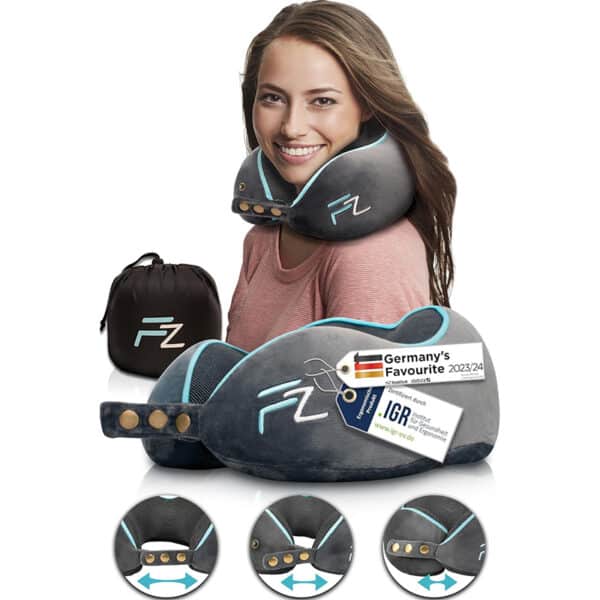 FLOWZOOM Comfy Nackenkissen Flugzeug - Nackenhörnchen