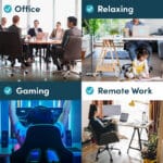 for office, relaxing, gaming, remote work
