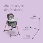 Maxi-Cosi Minla Kinderhochstuhl – Mitwachsend & Kompakt, 0–14 Jahre, 60 kg, Baby Hochstuhl
