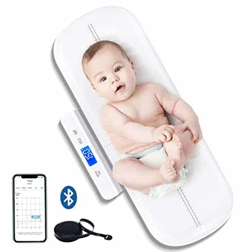 41u8iNOv55L.jpg UNICHERRY Bluetooth Babywaage - Digital, Multifunktional, Max. 100 kg – Bild 1
