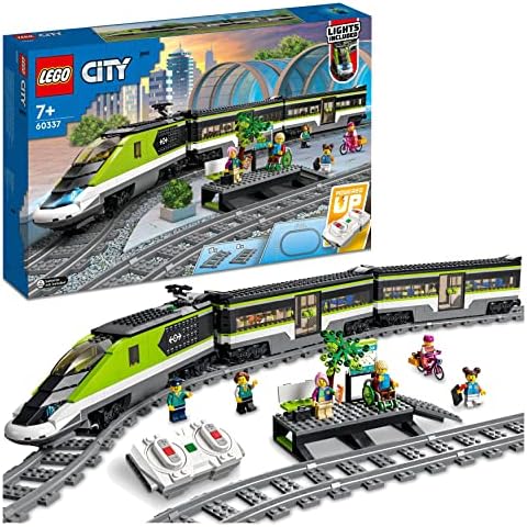 51DdZcIrOL._AC_.jpg LEGO 60337 City Personen-Schnellzug, Set mit ferngesteuertem Zug