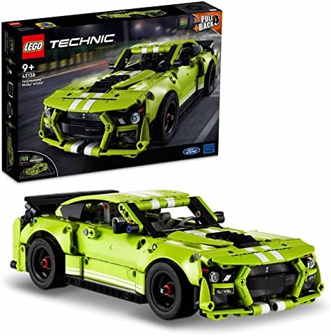 51R96Yeei5L._AC_.jpg LEGO Technic Ford Mustang Shelby GT500, Modellauto-Bausatz, Spielzeugauto, Rennauto für Kinder und Teenager mit AR-App und Rückziehmotor