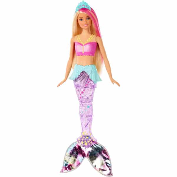 Barbie GFL82 -Dreamtopia Glitzerlicht Meerjungfrau mit Schwimmbewegungen, Unterwasser-Lichteffekten