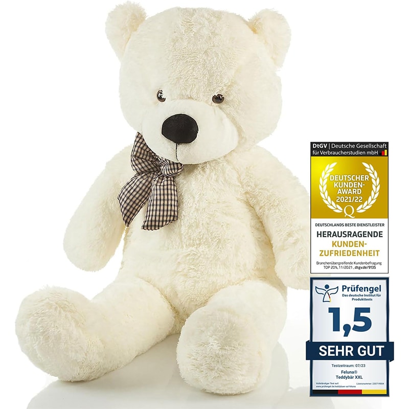 Feluna 1 Feluna Riesen Teddybär weiss
