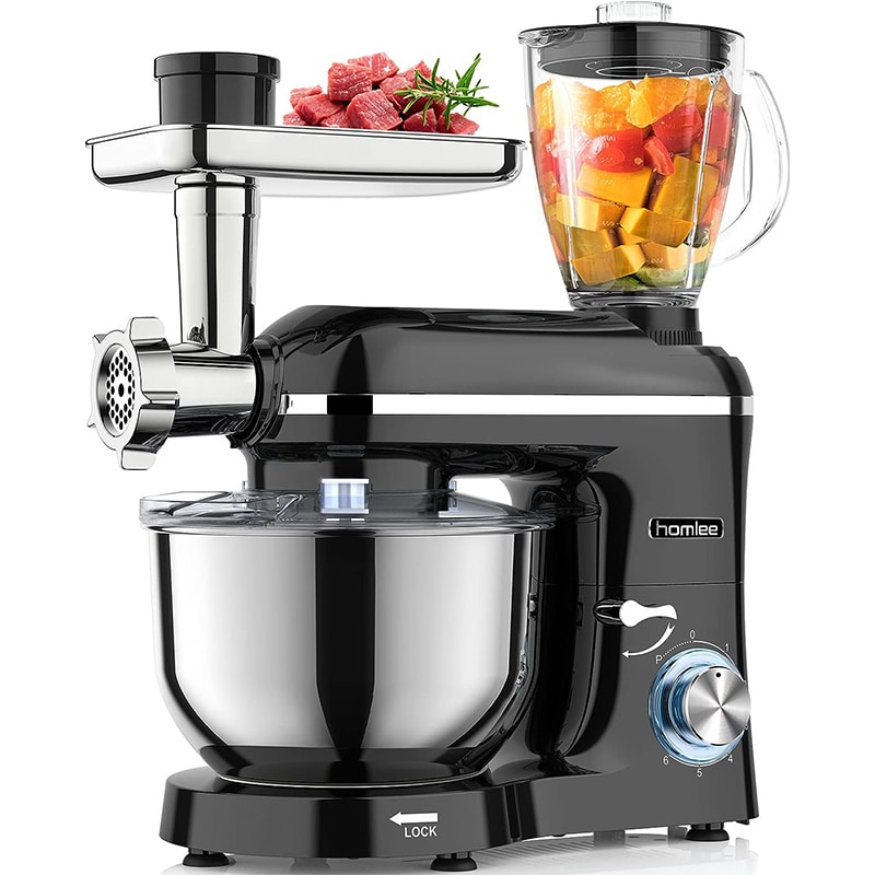 Homlee 1 Homlee 3 in 1 Küchenmaschine schwarz