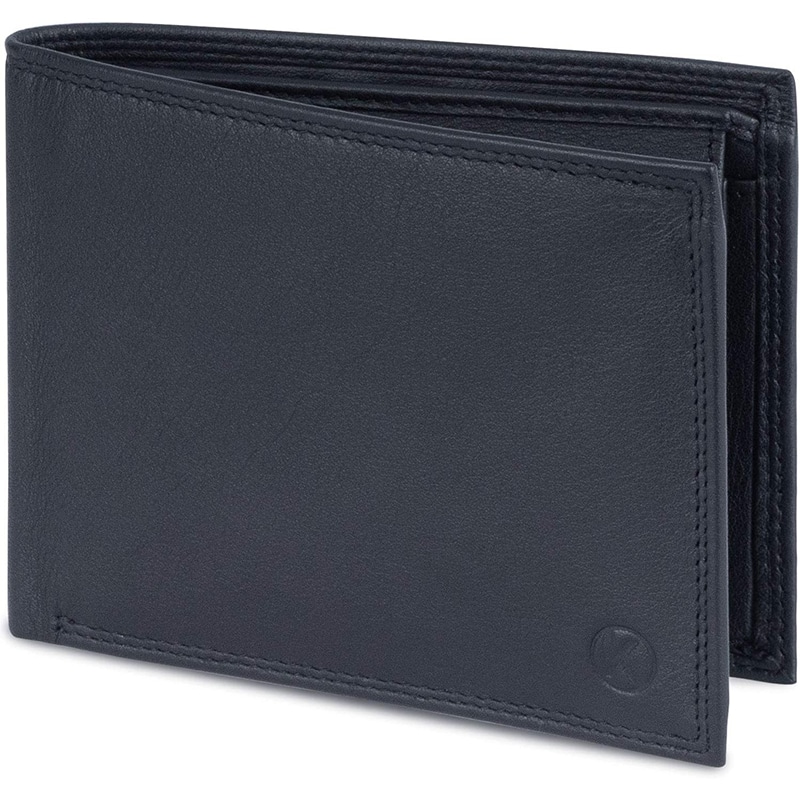KORUTA1 KORUTA® Geldbörse Herren Braun mit RFID Schutz Echtleder Portemonnaie