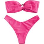 ZAFUL Damen Bikini Set mit O-Ring und Raffung hinten