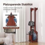 MERACH Wasser-Rudergerät aus Massivholz, Bluetooth-Monitor, Ergonomischer Sitz, 150kg Belastbar