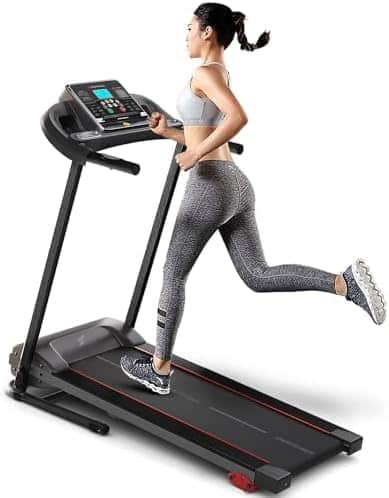 41qyOTaZlCL._AC_.jpg Sportstech F10 Laufband Klappbar – App-Funktion, Schmierung, 13 Programme, 10 km/h, 120 kg – Bild 1
