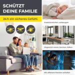 EASYmaxx Insektenschutz & Pollenschutz – Zuschnitt bis 150x130 cm, Einfache Montage ohne Bohren, Klett- und Magnetbefestigung