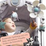 Sunny Stroll Spielbogen - Interaktives Rasselspielzeug, ab 0 M +, mit Universal Clips