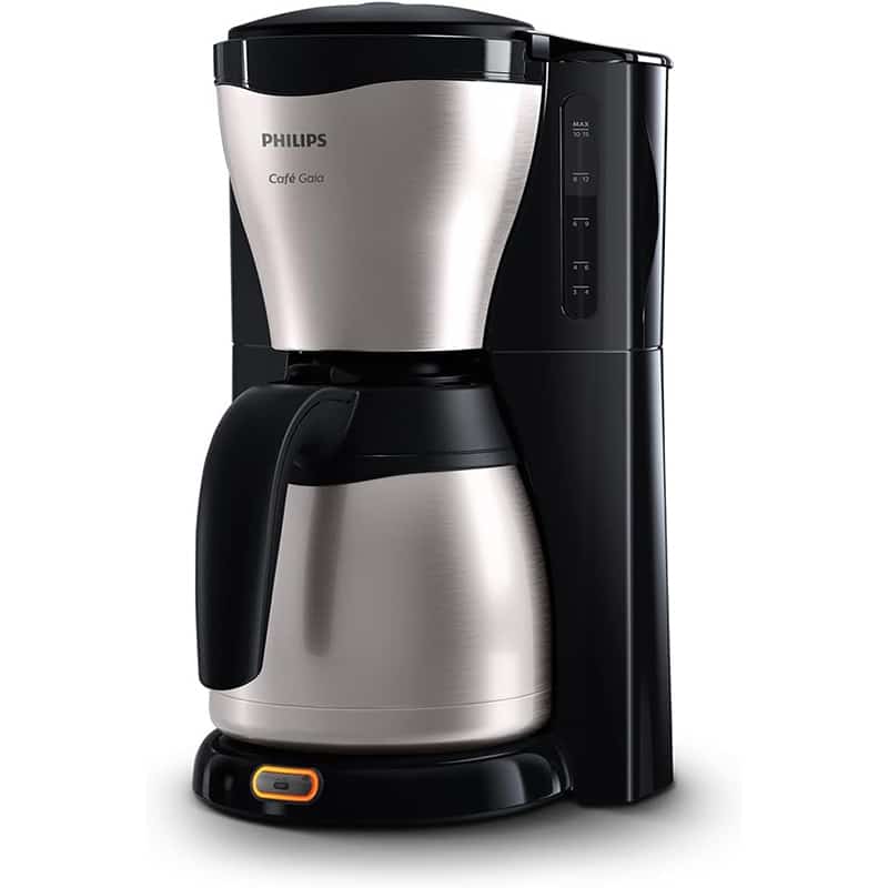 Philips 1 Philips Filterkaffeemaschine – 1.2-Liter-Thermoskanne, bis zu 15 Tassen, Edelstahl, (HD7546/20), 1000watts
