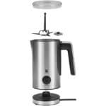 WMF Stelio Elektrischer Milchaufschäumer, 500W, 150-250 ml, Antihaft, kabellos