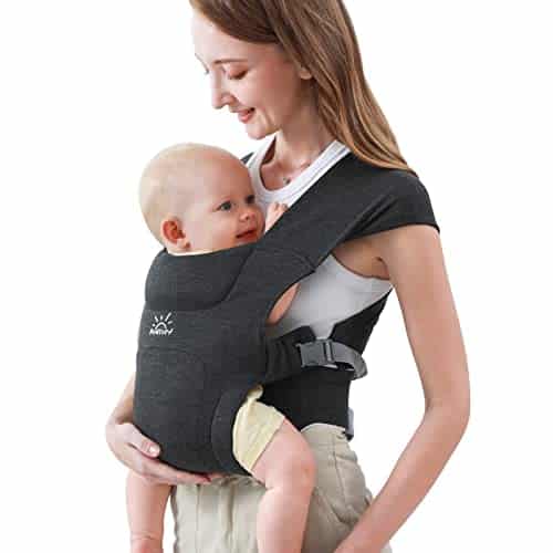 41M3Nn7bvcL.jpg MOMTORY Babytrage - Komfortabel ab Geburt bis Kleinkind (3-12kg)