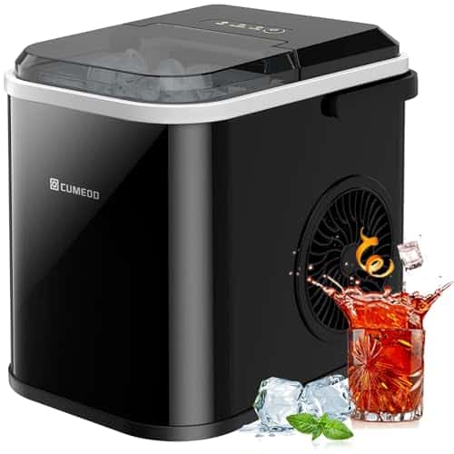 Version 1.0.0 Eiswürfelmaschine 120W, 8 Eiswürfel in 6 Min, 12kg/24h, LED Display, Infrarotsensor & Selbstreinigung – Bild 1