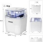 Duronic IM540 Speiseeisbereiter | Joghurt Maker | 1,5 L Eiscreme | Softeismaschine | Ohne Kompressor | Digitales Display