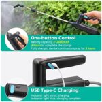 SYLSTAR Elektrischer 5L Drucksprüher mit USB-Aufladung & Teleskopstab
