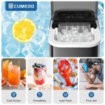 Eiswürfelmaschine 120W, 8 Eiswürfel in 6 Min, 12kg/24h, LED Display, Infrarotsensor & Selbstreinigung – Bild 4