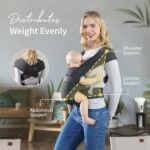 MOMTORY Babytrage - Komfortabel ab Geburt bis Kleinkind (3-12kg)