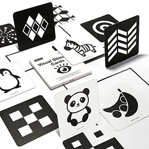 51hHVOi3kML._AC_.jpg beiens Sensory Toys Karten, Schwarz und Weiß Neugeborenen Gehirn Entwicklung Spielzeug
