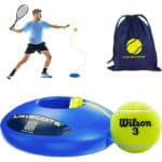 MOVEMATE Tennis-Trainer Set mit Wilson® Ball | Innovatives Ballspiel für Draußen | Inkl. Transporttasche & Übungsvideos