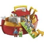 PLAYMOBIL 1.2.3 6765 Meine Mitnehm-Arche-Noah, mit 12 Tieren, Zugangsplanke und Tragegriff,