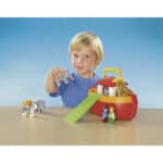 PLAYMOBIL 1.2.3 6765 Meine Mitnehm-Arche-Noah, mit 12 Tieren, Zugangsplanke und Tragegriff,