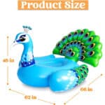 JOYIN Riesiger Pfauen-Schwimmring – Pool-Floatie für Erwachsene & Kinder