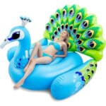 JOYIN Riesiger Pfauen-Schwimmring – Pool-Floatie für Erwachsene & Kinder