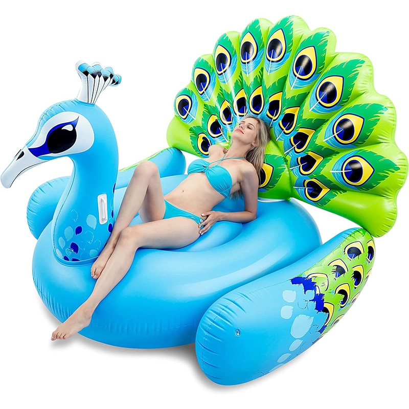 Peacock 6 JOYIN Riesiger Pfauen-Schwimmring – Pool-Floatie für Erwachsene & Kinder