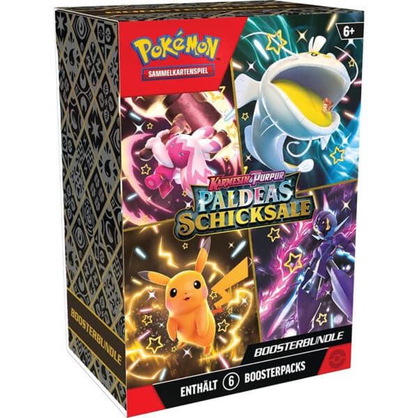 Pokémon-Sammelkartenspiel: Boosterbundle Karmesin & Purpur – Paldeas Schicksale