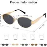 SOJOS Retro Sonnenbrille