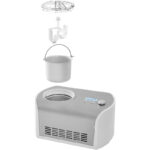 SPRINGLANE Eismaschine Elli 1,2 L mit selbstkühlendem Kompressor 135 W, Eiscrememaschine aus Edelstahl mit entnehmbarem Eisbehälter, inkl. Rezeptheft