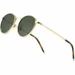 SUNGAIT Runde Vintage Polarisierte Sonnenbrille Klassische Retro Metallrahmen Sonnenbrille Rundschreiben