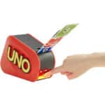 Mattel Games UNO Extreme!, Uno Kartenspiel für die Familie, mit Kartenwerfer,
