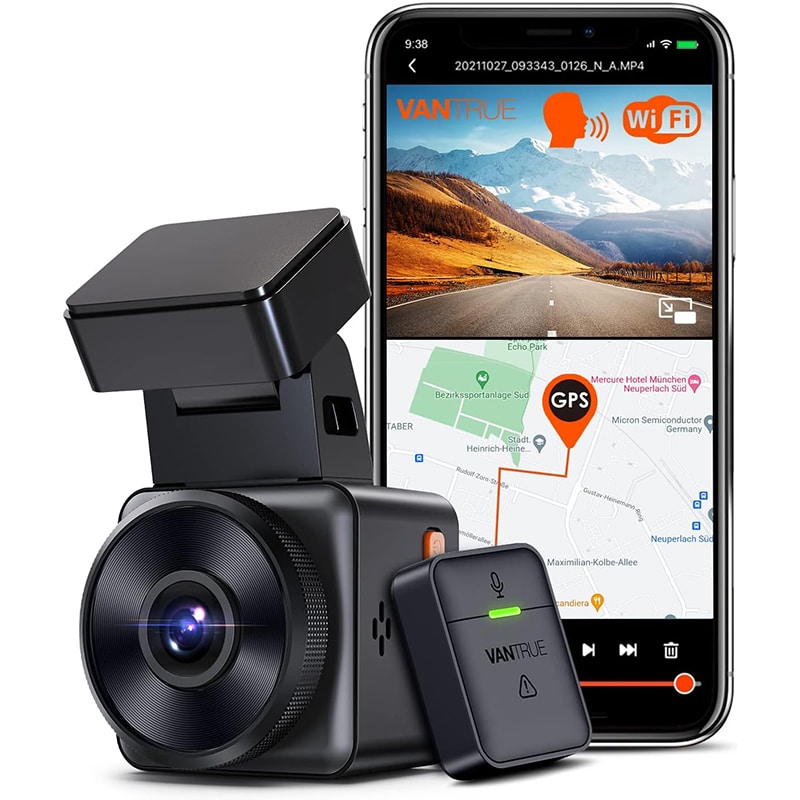 VANTRUE 1 VANTRUE E1 2.7K Dashcam Mini Auto WiFi GPS