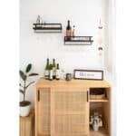 Mkono Wandmontierte Weinregale 2er Set