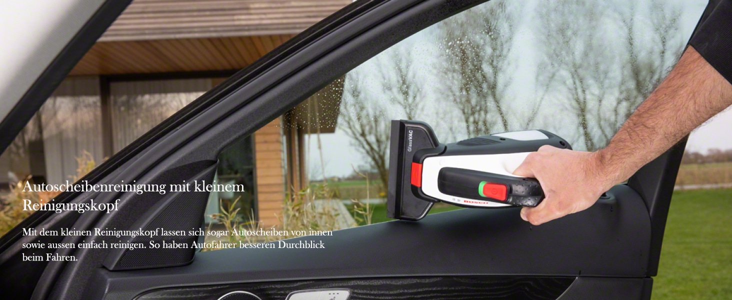 b4 Bosch Home and Garden Akku Fenstersauger GlassVAC