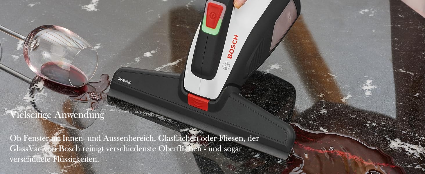 b5 Bosch Home and Garden Akku Fenstersauger GlassVAC
