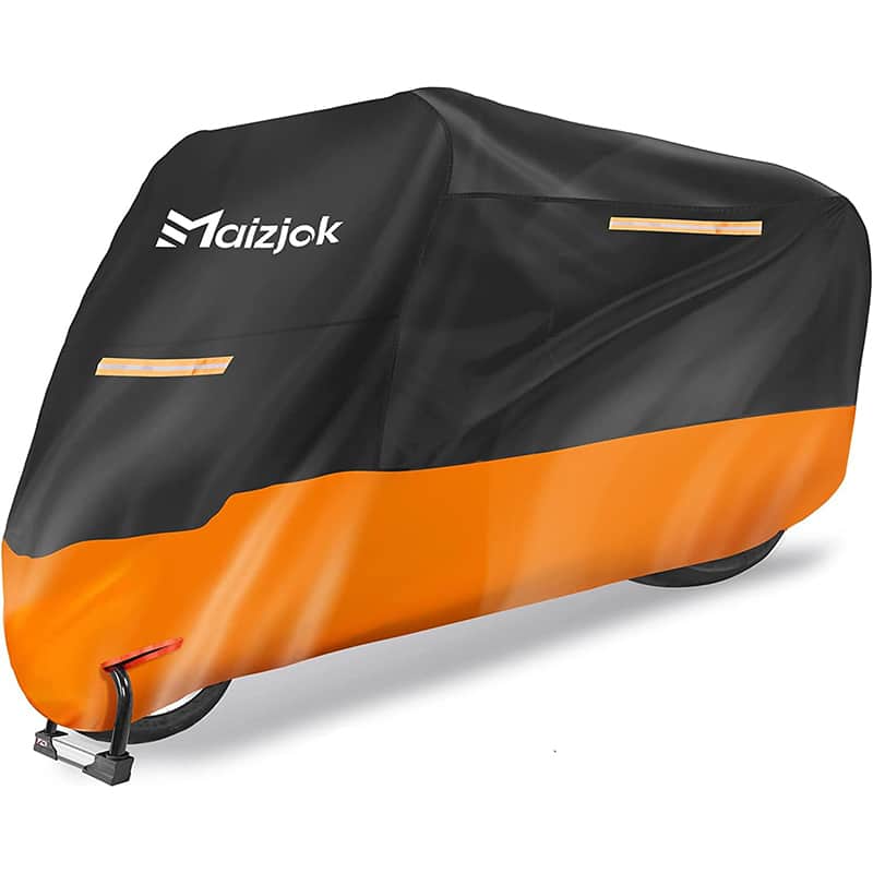 mj Maizjok Motorrad Abdeckplane Outdoor Motorradabdeckung Wasserdicht Winterfest