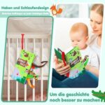 beiens Babystoffbuch – Fühlbuch für Neugeborene, knisterndes Bilderbuch, Geschenk für 0-6 Monate