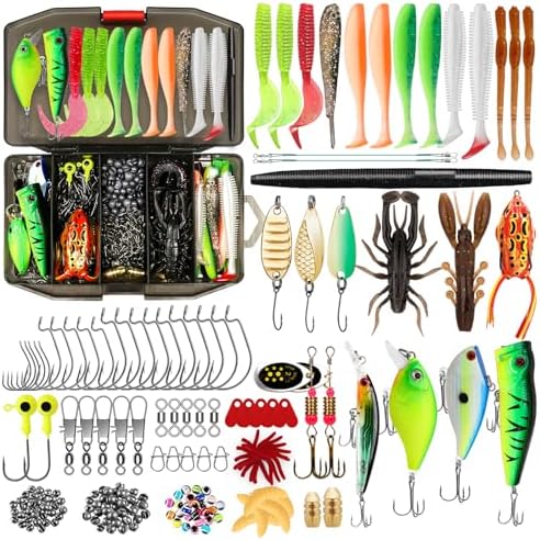 51tnSrVTvEL._AC_.jpg TRUSCEND Angelköder-Set mit Box – Komplett für Barsch, Forelle & Lachs