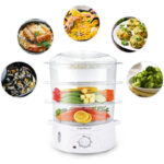 Aigostar Fitfoodie 30CFO Dampfgarer 9L, 3-Etagen (800W, BPA-frei) mit Timer