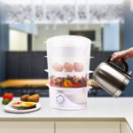 Aigostar Fitfoodie 30CFO Dampfgarer 9L, 3-Etagen (800W, BPA-frei) mit Timer