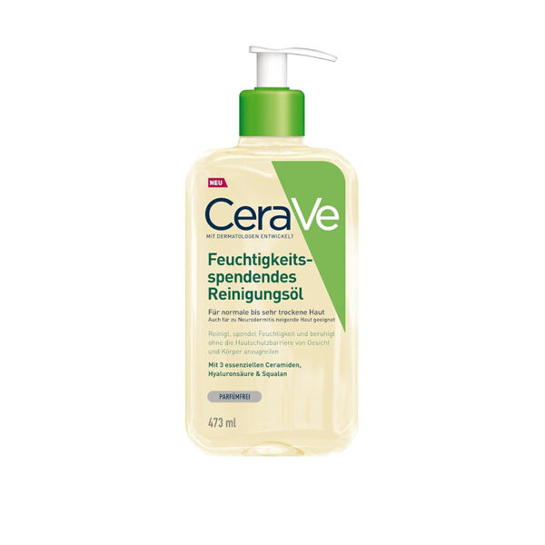 CeraVe Reinigungsöl, für normale bis sehr trockene Haut, mit 3 Ceramiden, 473 ml